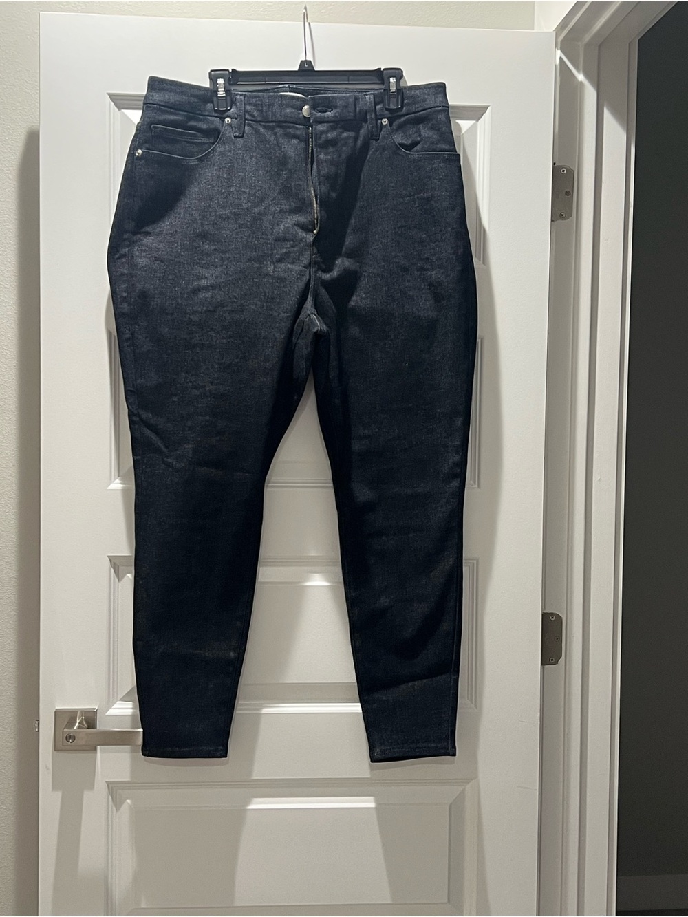 Good American Skinny High-Rise Black Jeans